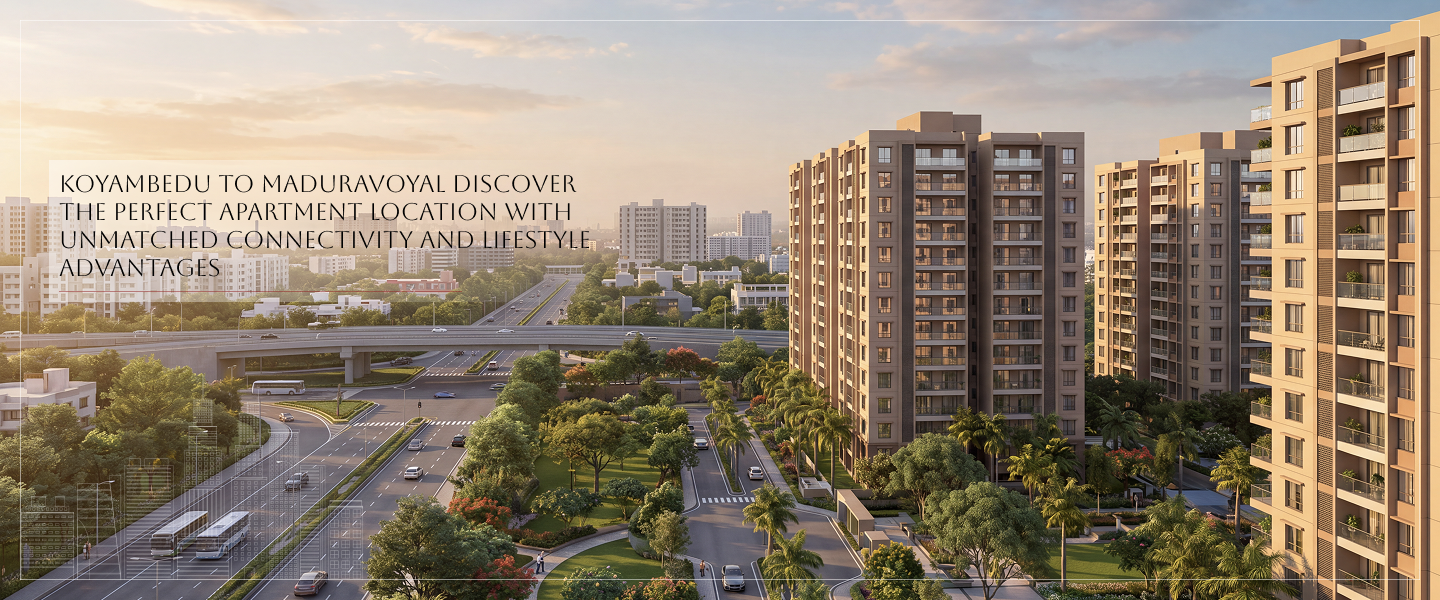 Koyambedu to Maduravoyal: Discover the Perfect Apartment Location with Unmatched Connectivity and Lifestyle Advantages