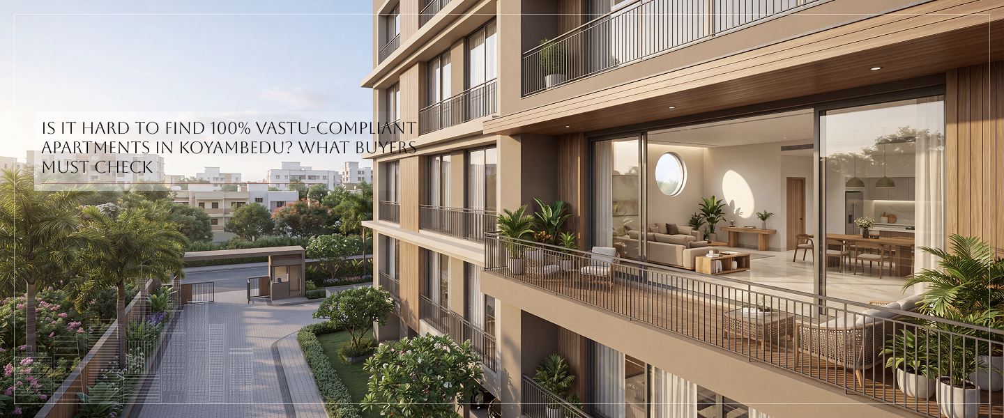 Is It Hard to Find 100% Vastu-Compliant Apartments in Koyambedu? What Buyers Must Check