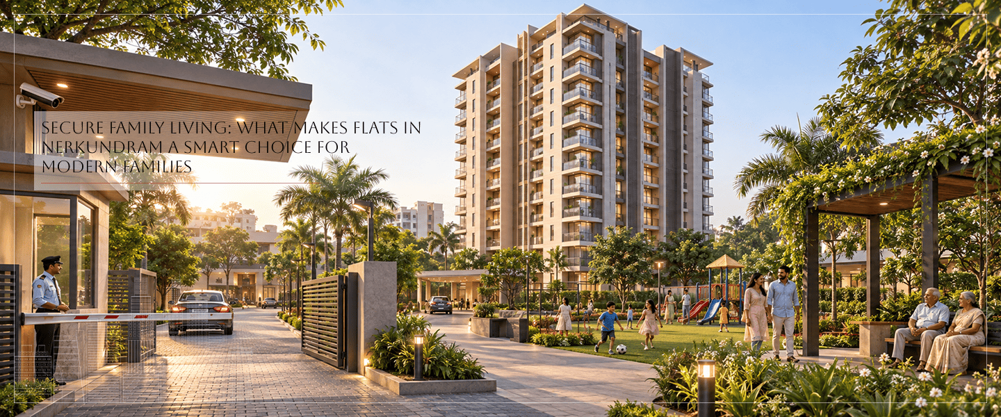 Secure Family Living: What Makes Flats in Nerkundram a Smart Choice for Modern Families