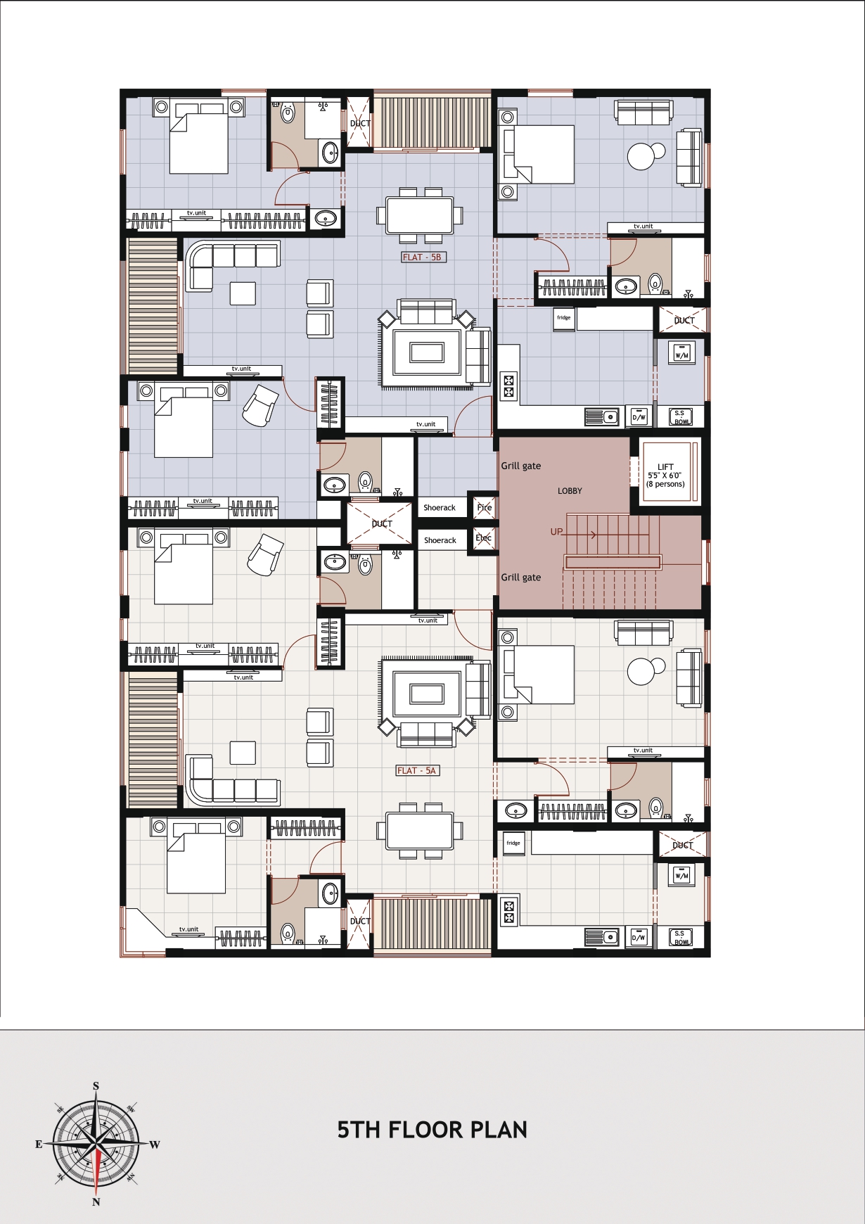 5th Floor Plan