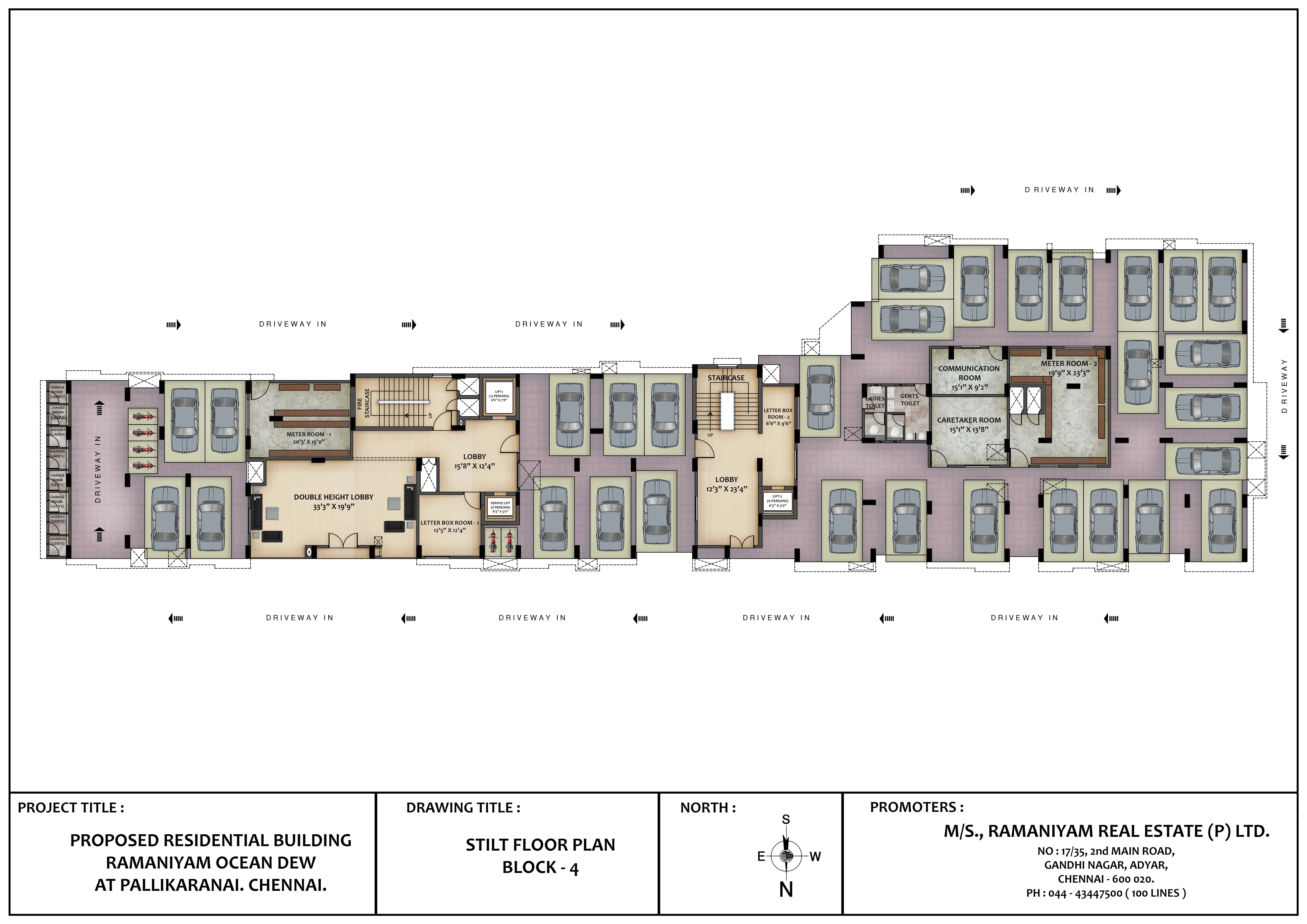 Stilt Floor Plan Block-4