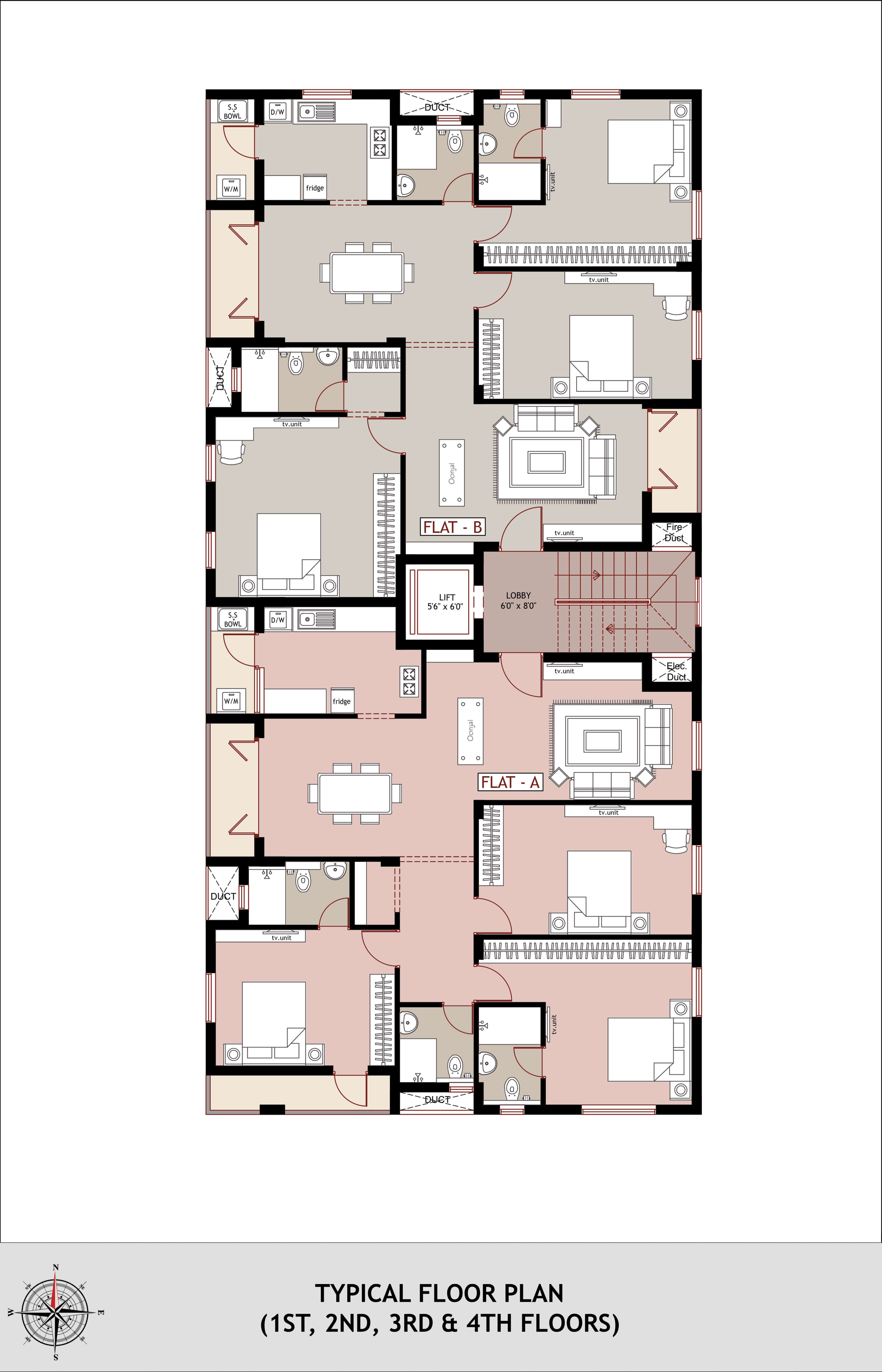 typical floors 1st-4th floors