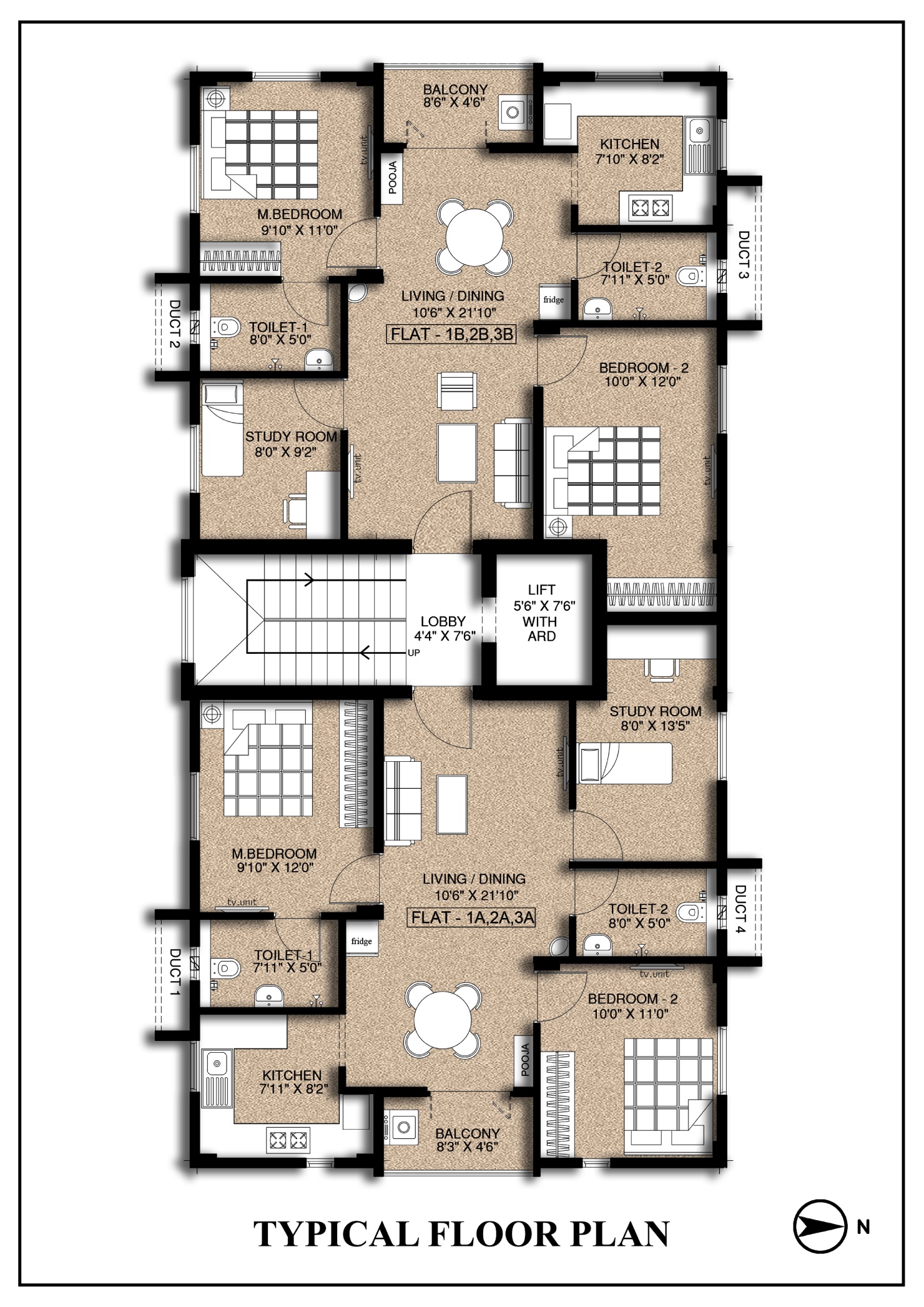 Typical floor plan