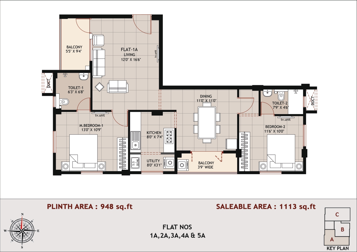 flat 1A, 2A, 3A, 4A & 5A