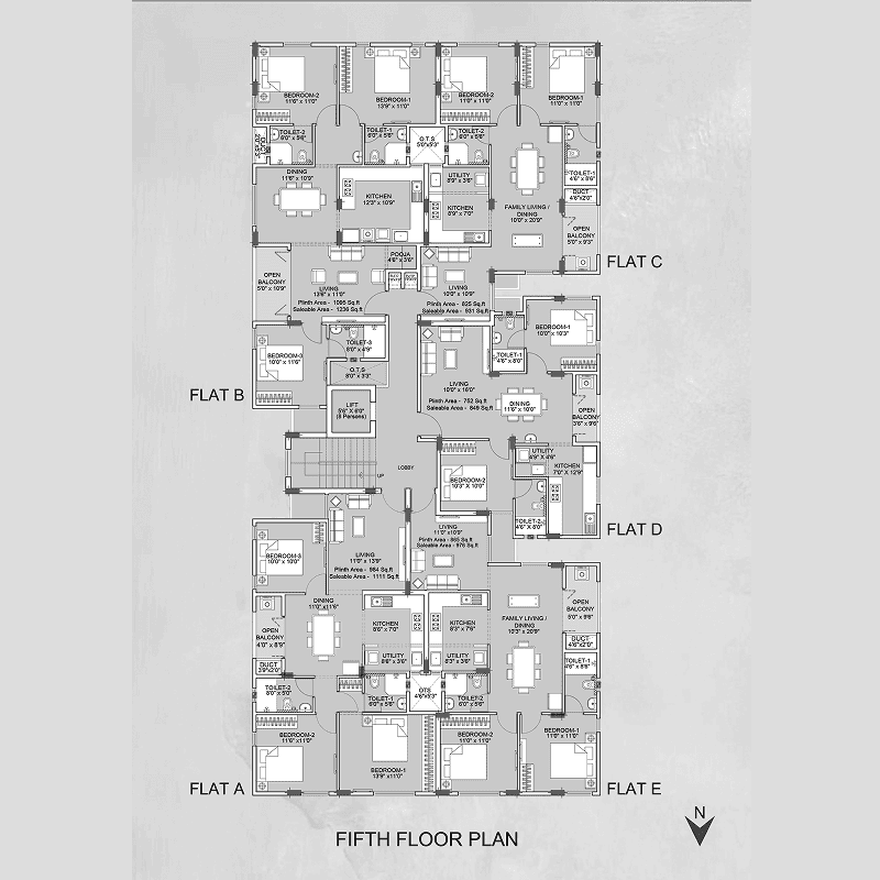 Fifth Floor Plan