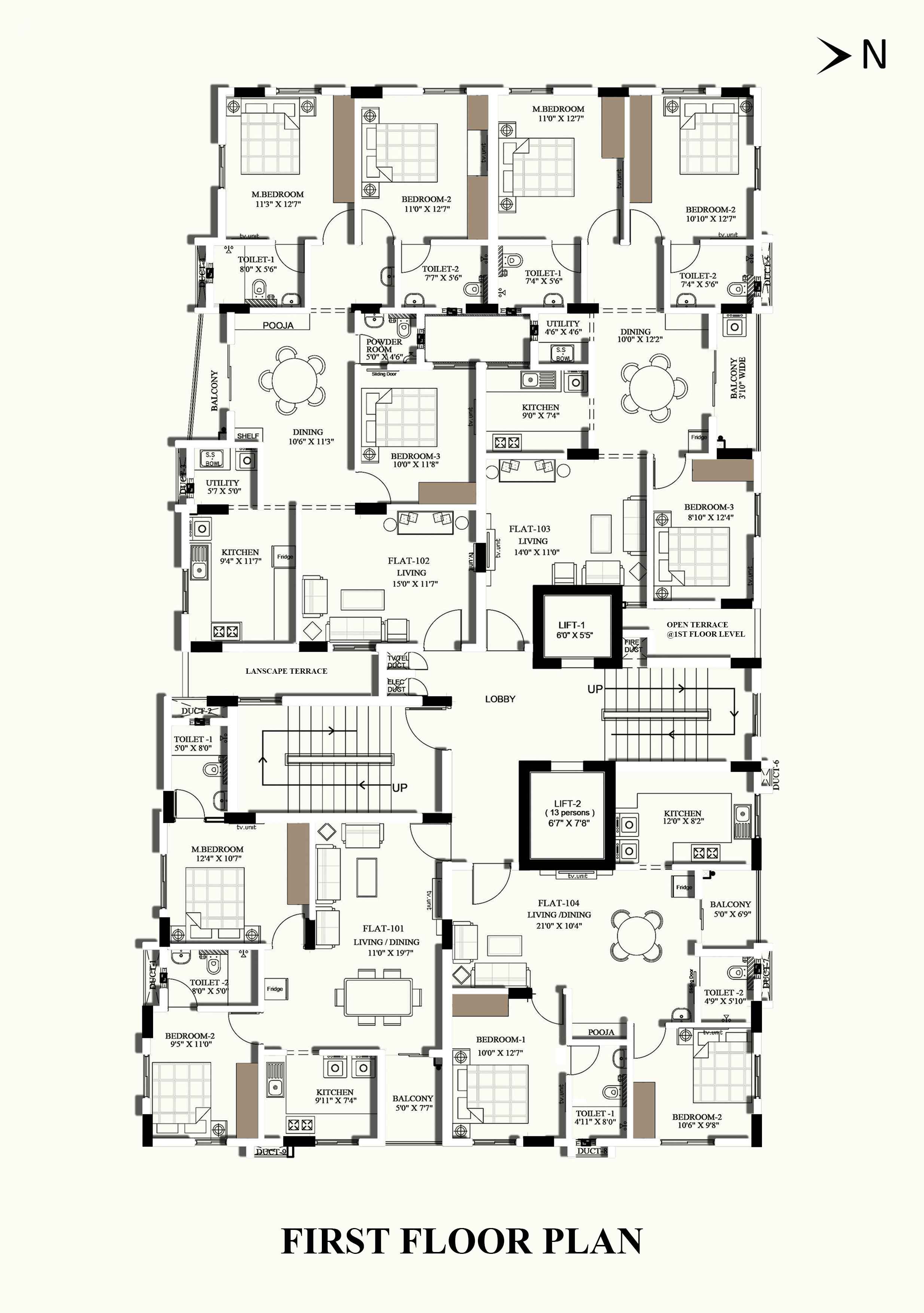 Seventh Floor Plan