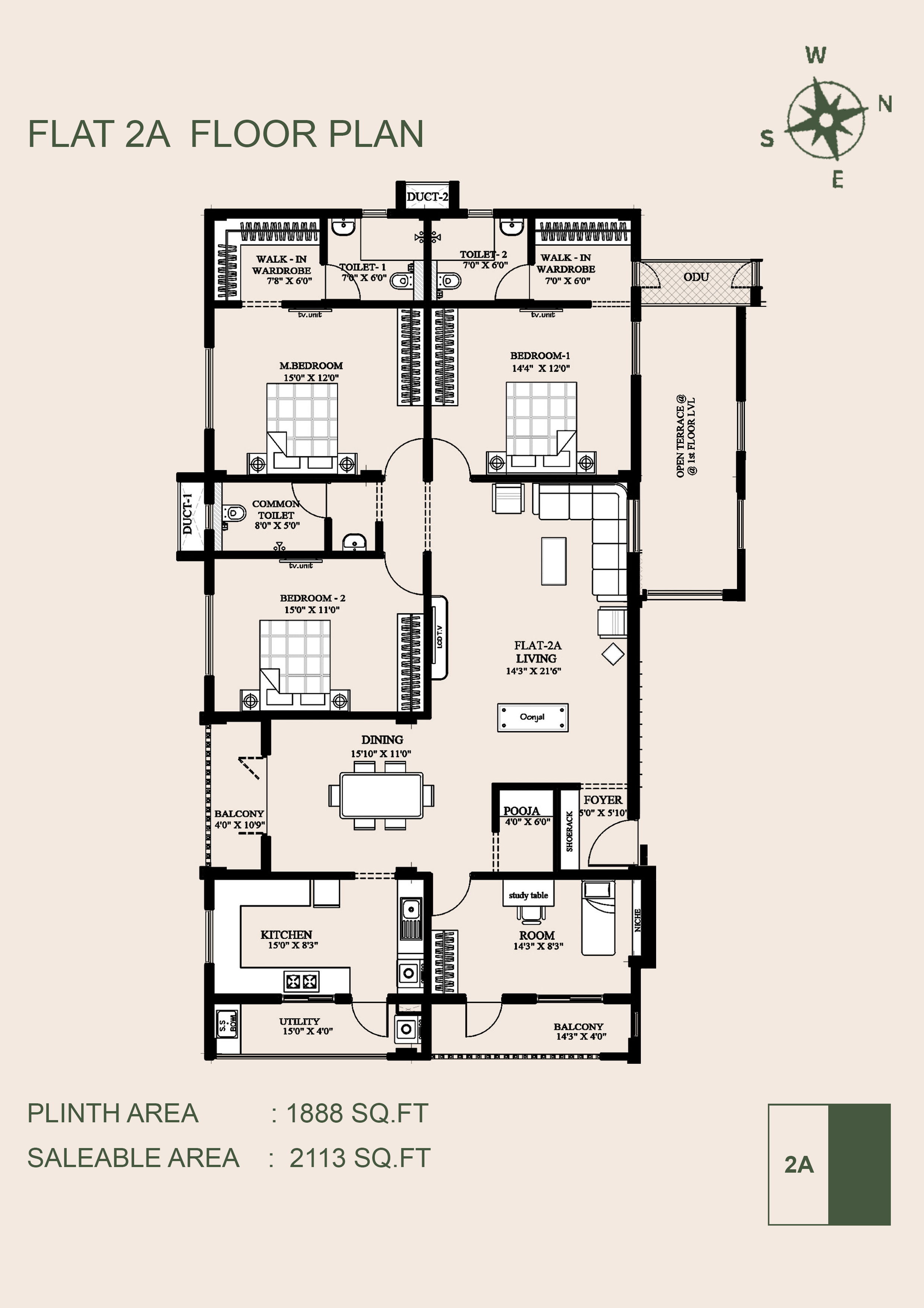 Flat 2A Floor Plan