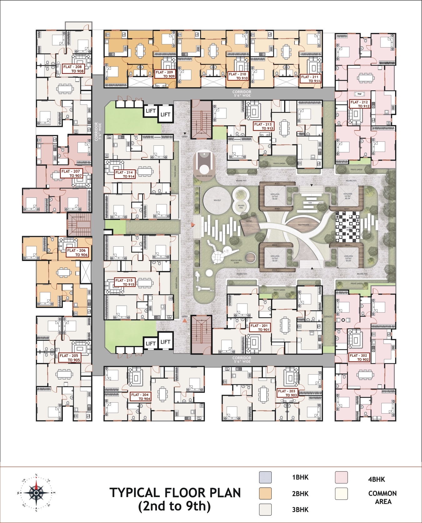 typical floor plan (2nd-9th)